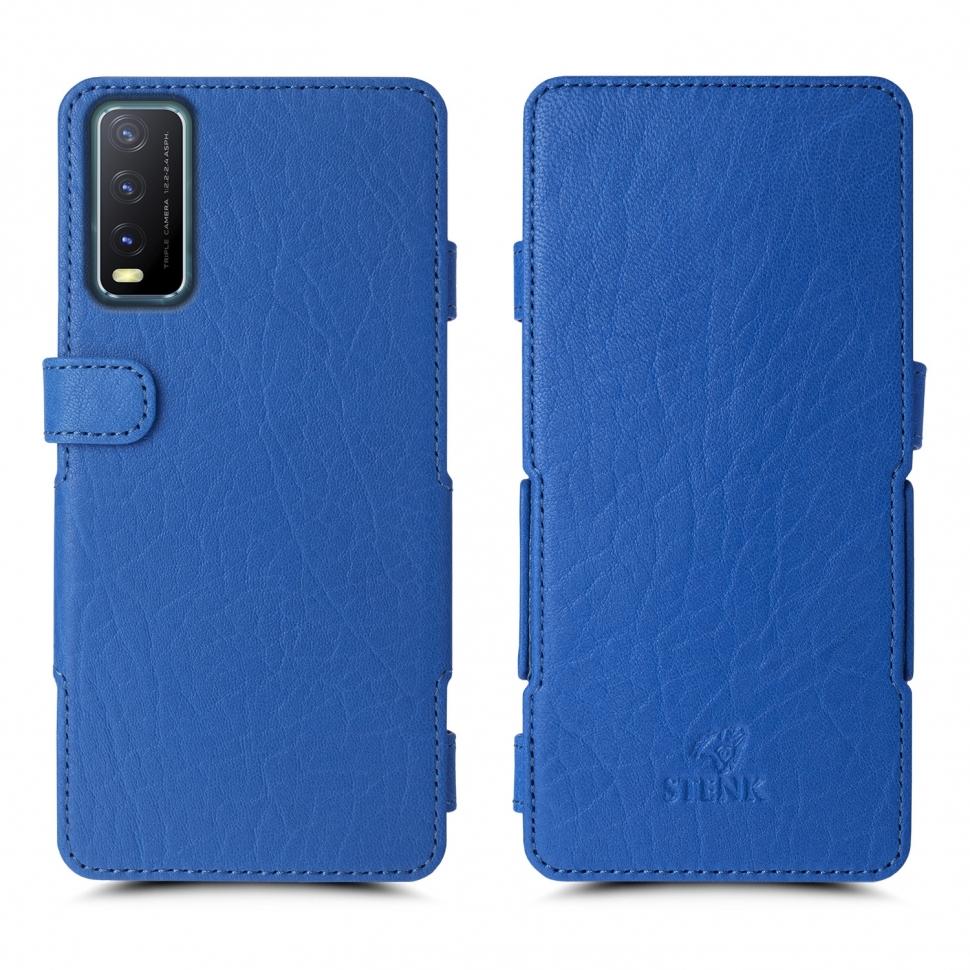 

Чехол книжка Stenk Prime для Vivo Y20 Ярко синий