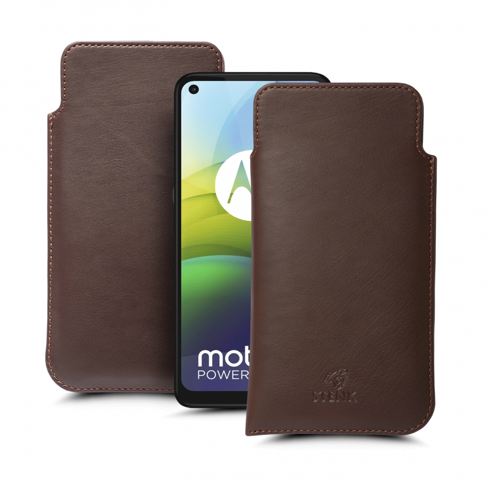 

Футляр Stenk Elegance для Motorola G9 Power Коричневый
