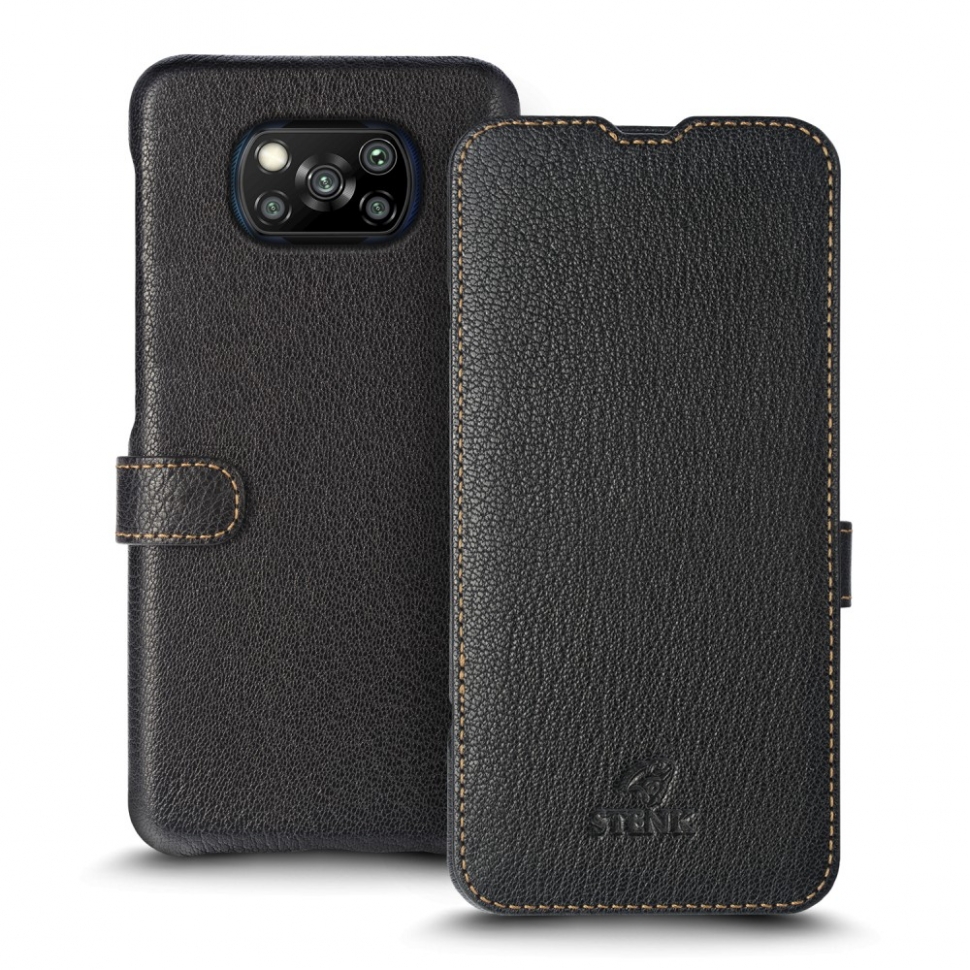 

Чехол книжка Stenk Premium для Xiaomi Poco X3 Чёрный