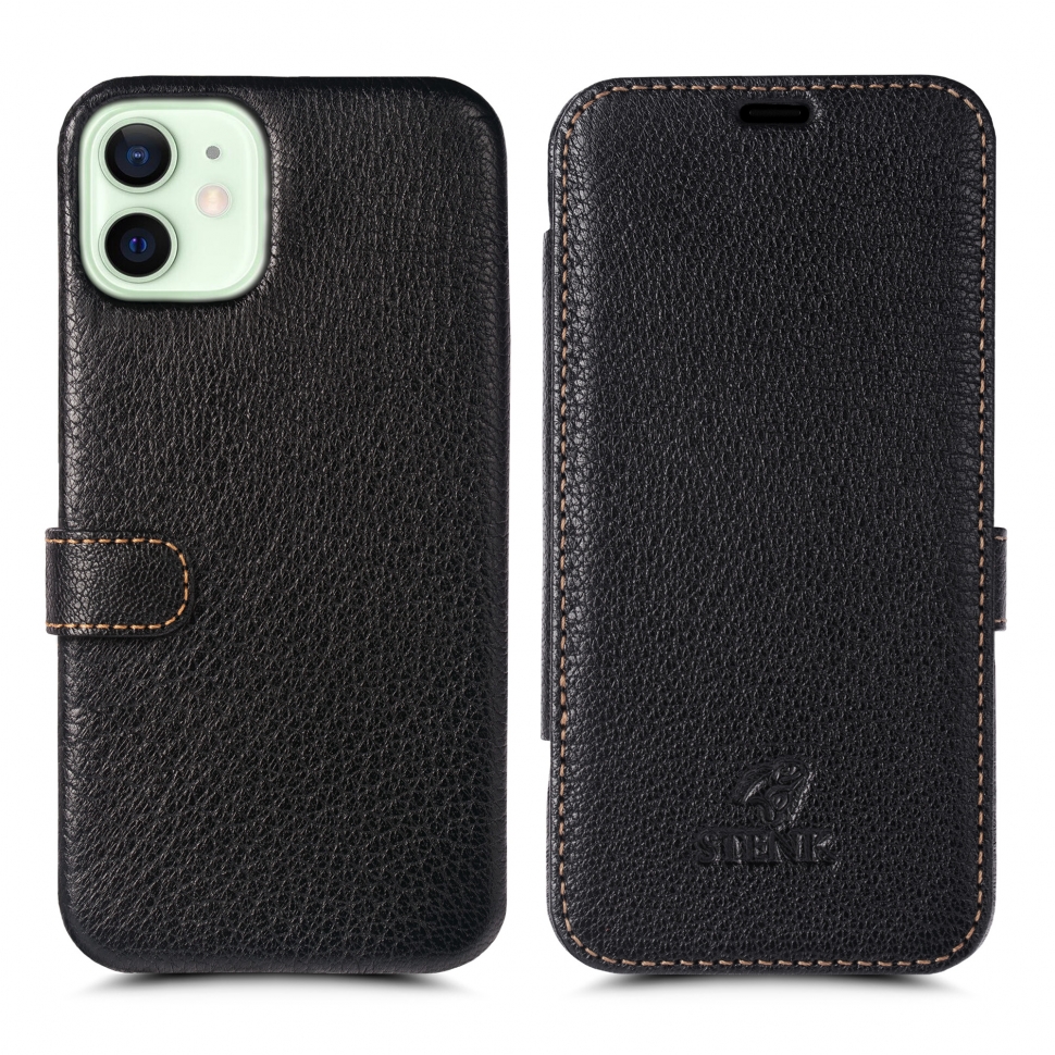 

Чехол книжка Stenk Premium для Apple iPhone 12 mini Чёрный