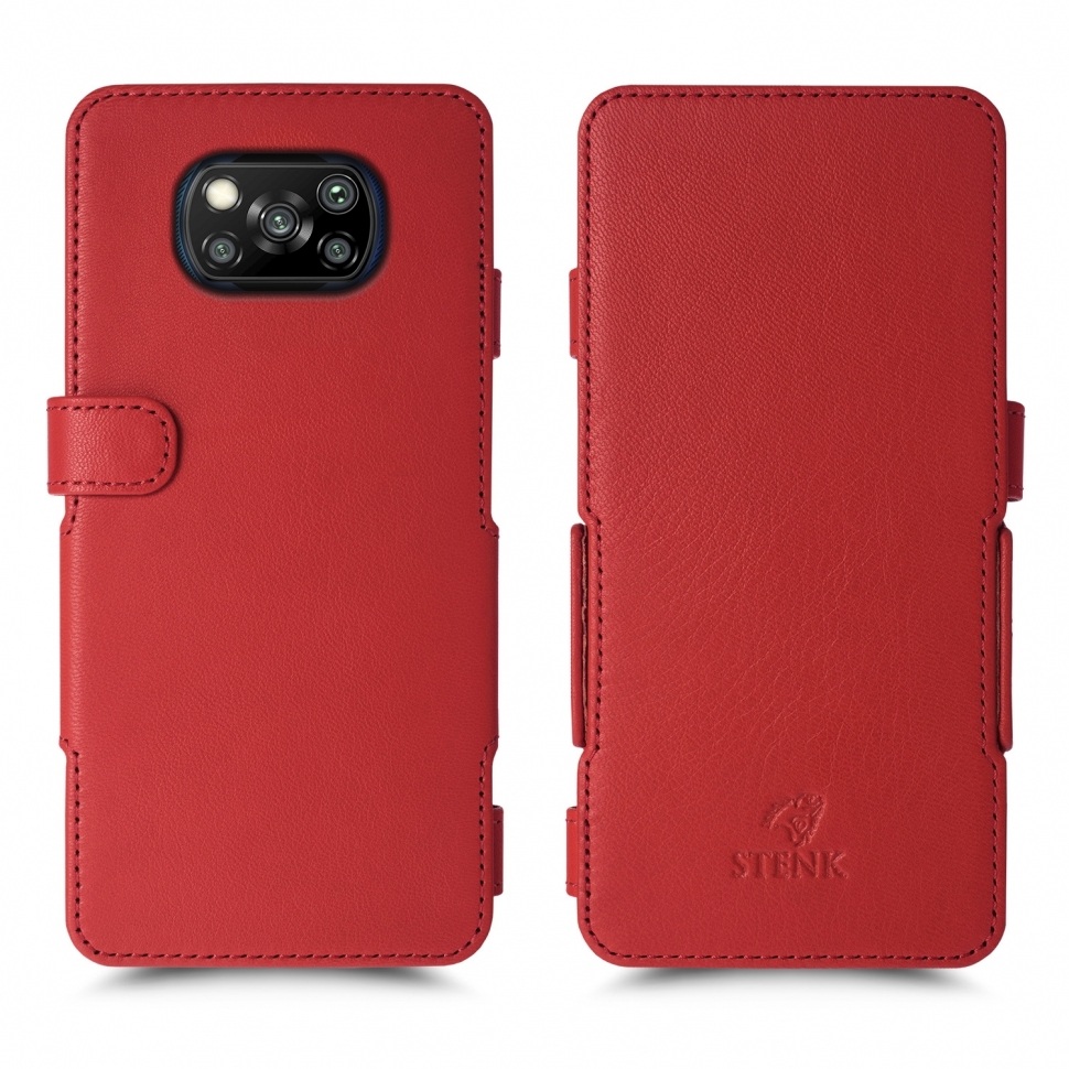 

Чехол книжка Stenk Prime для Xiaomi Poco X3 Красный