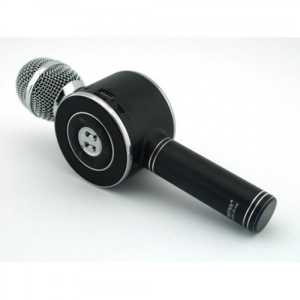 

Беспроводной микрофон караоке WSTER WS-668 Bluetooth динамик USB Черный (IM 46449)