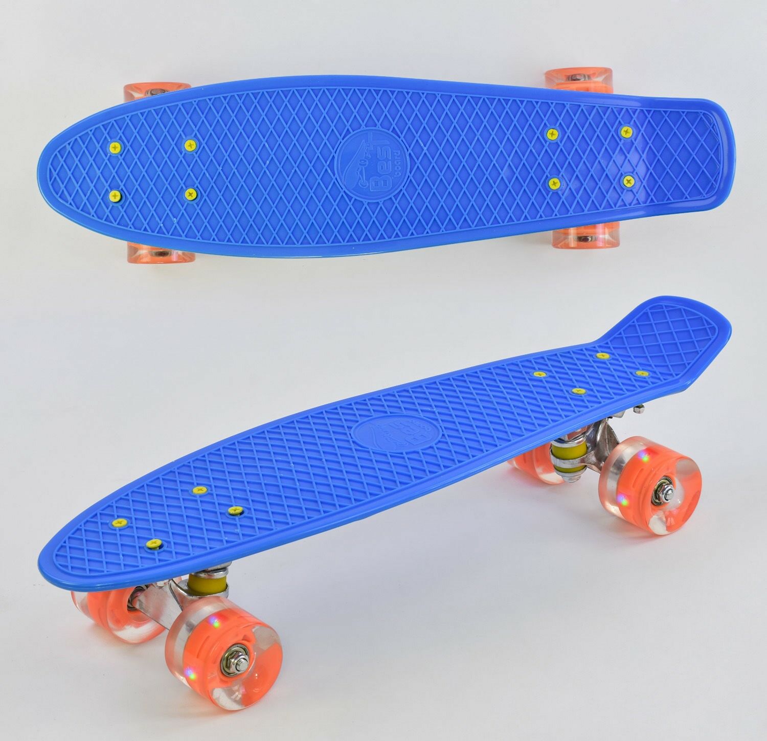 

Пенни борд Best Board 0880 доска 55 см Rолёса PU светятся Синий