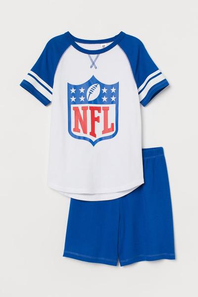 

Пижама с принтом H&M 146/152 (150/76) Синий/NFL