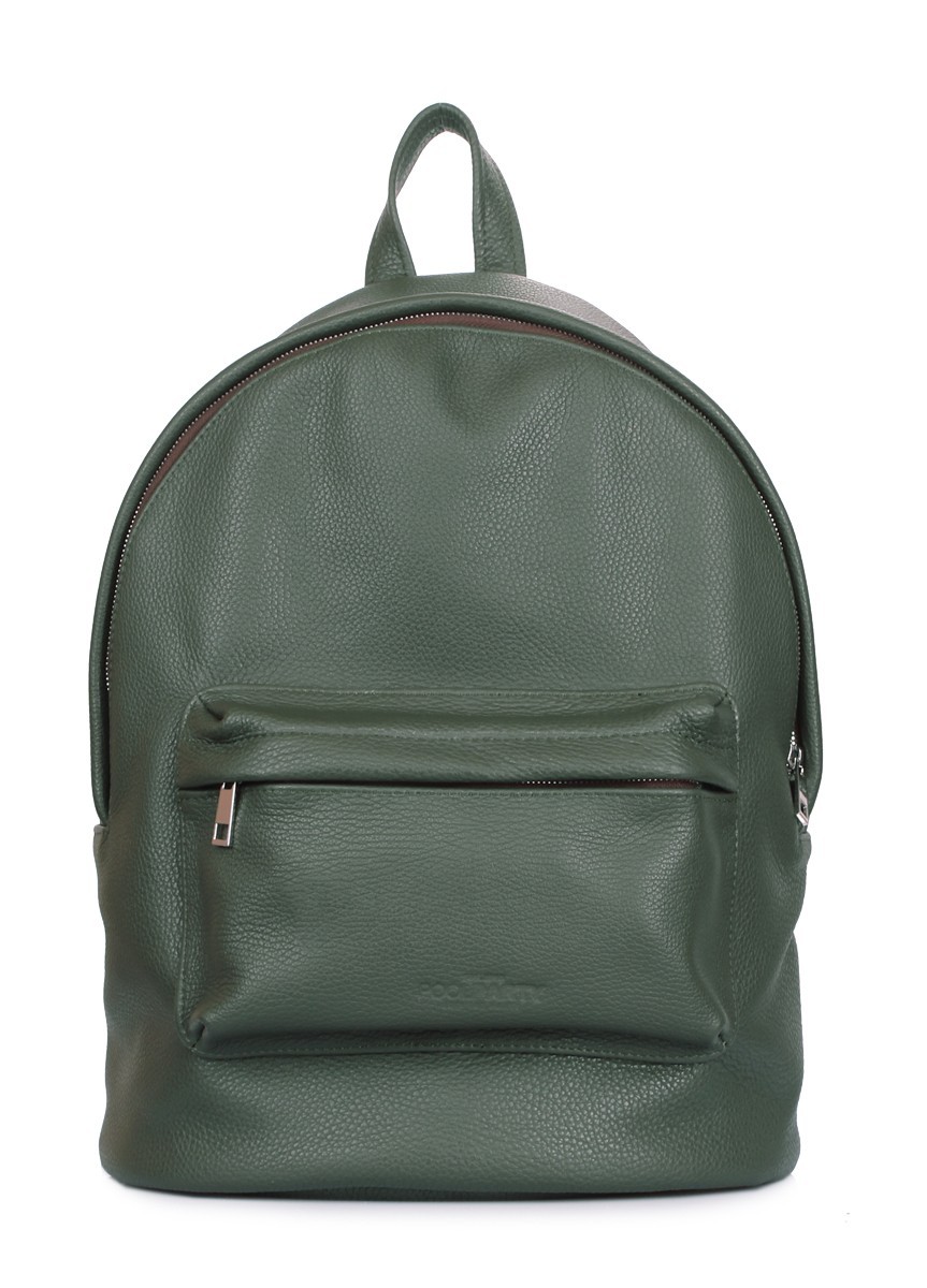 

Кожаный зеленый рюкзак Poolparty backpack-leather-darkgreen