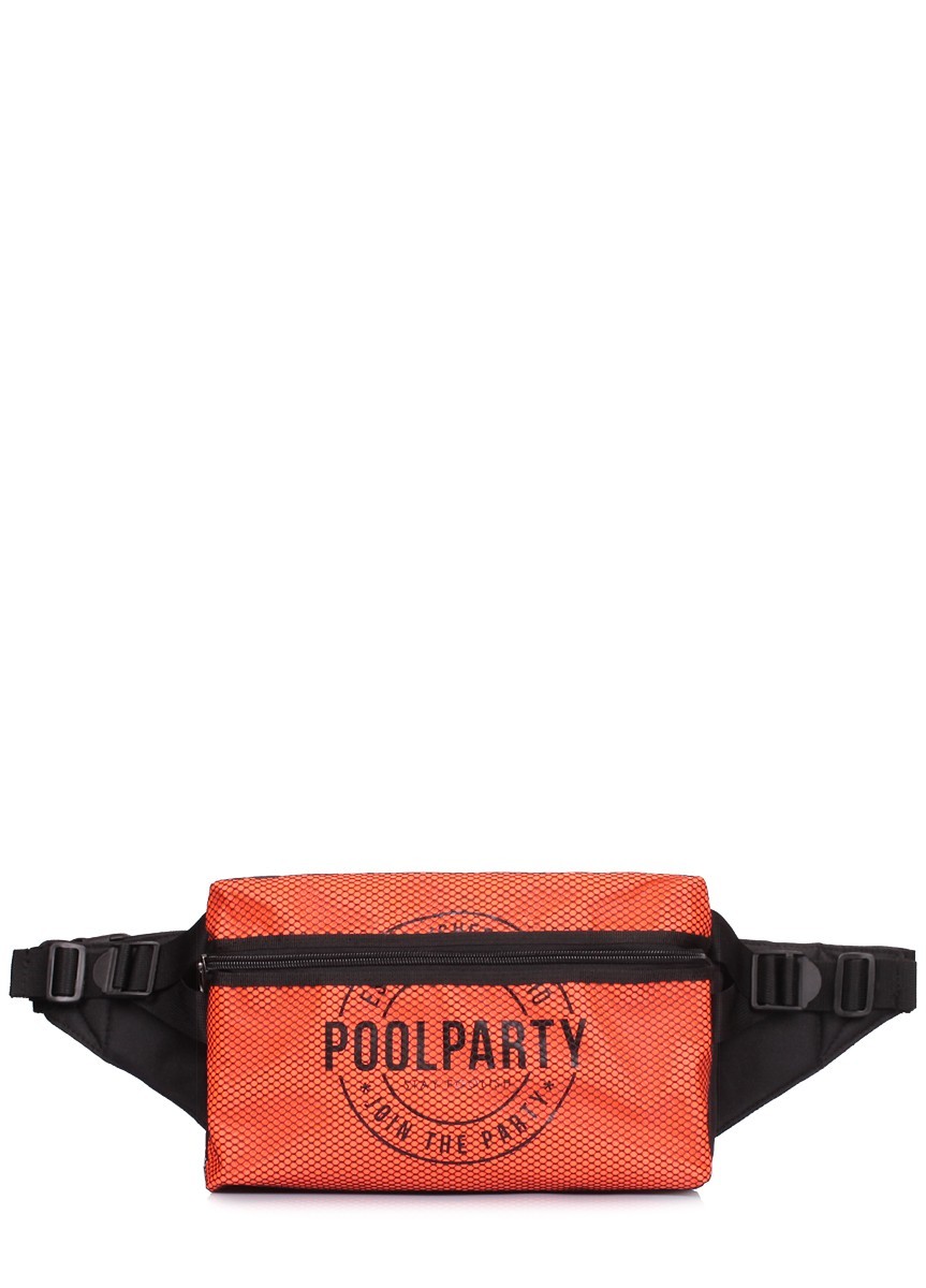 

Сумка хиппек Poolparty web-orange-black