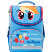 

Рюкзак школьный Kite Little Pony, 1 отделение, каркасный, голубой, LP17-501S-2