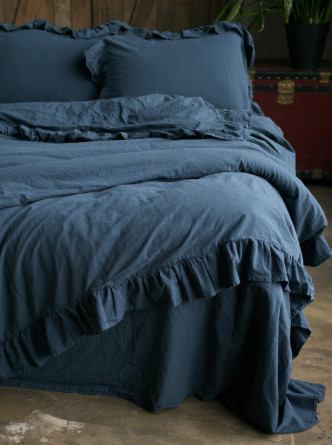

Комплект постільної білизни 160x220 LIMASSO DRESS BLUE EXCLUSIVE Полуторний 800224