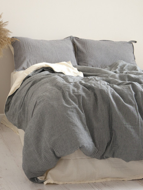 

Комплект постільної білизни 200x220 LIMASSO MELODIE NOIRE (VIRGIN SERIES) 800395 Євро