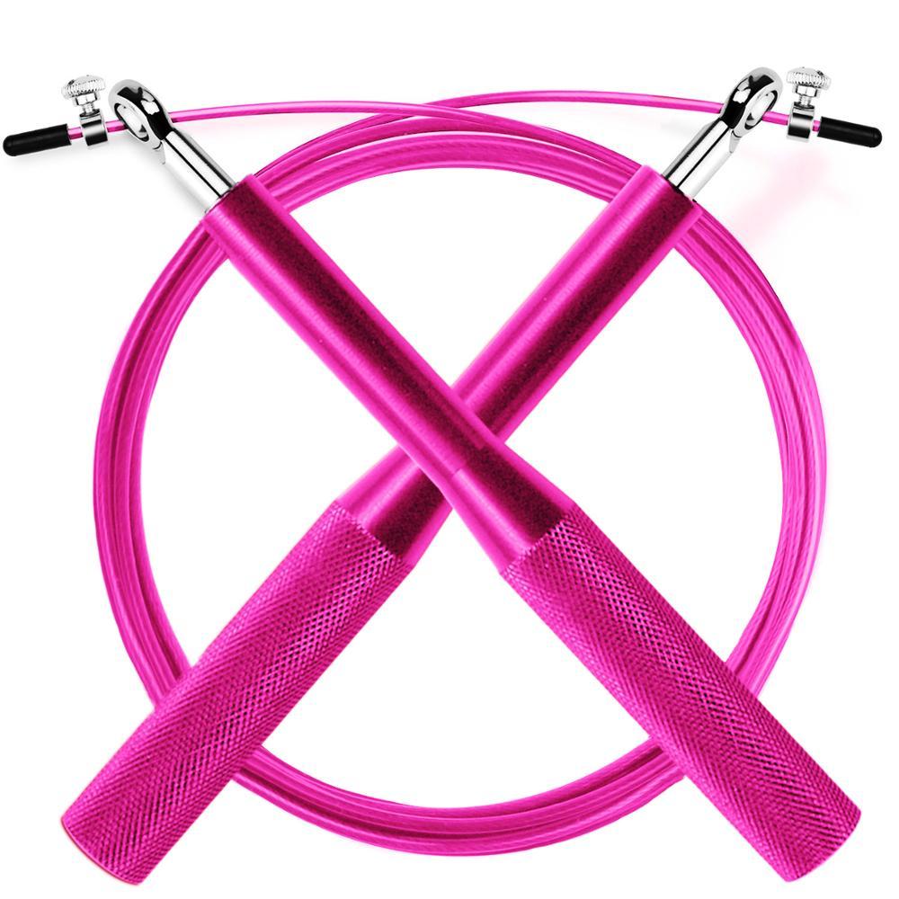

Скоростная скакалка AOLIKES Pink для кроссфита с подшипниками