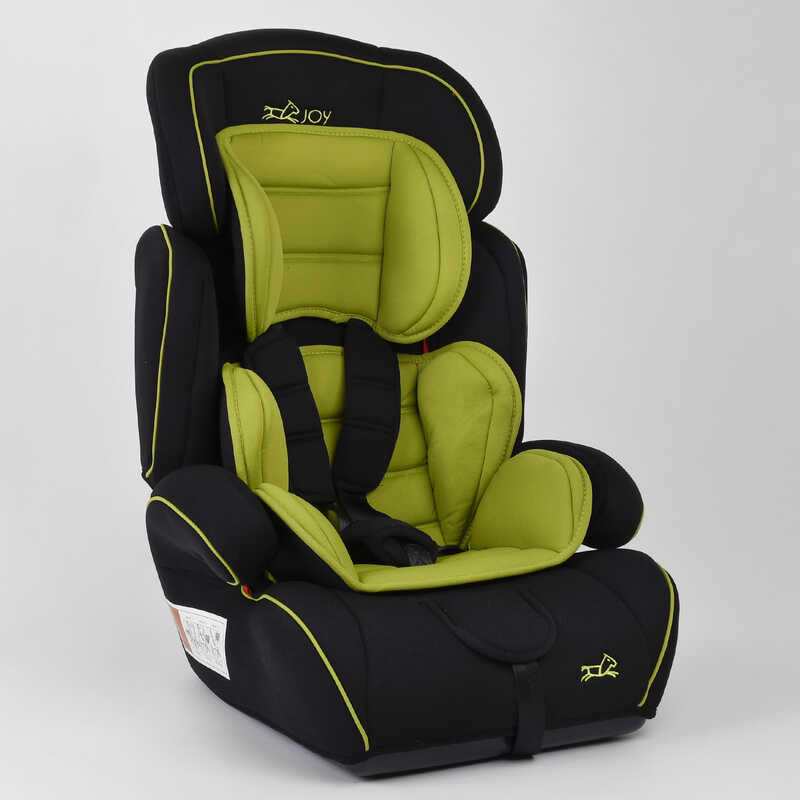 

Детское автокресло JOY 7086 G универсальное, группа 1/2/3 (9-36 кг), Black/Green (100049)