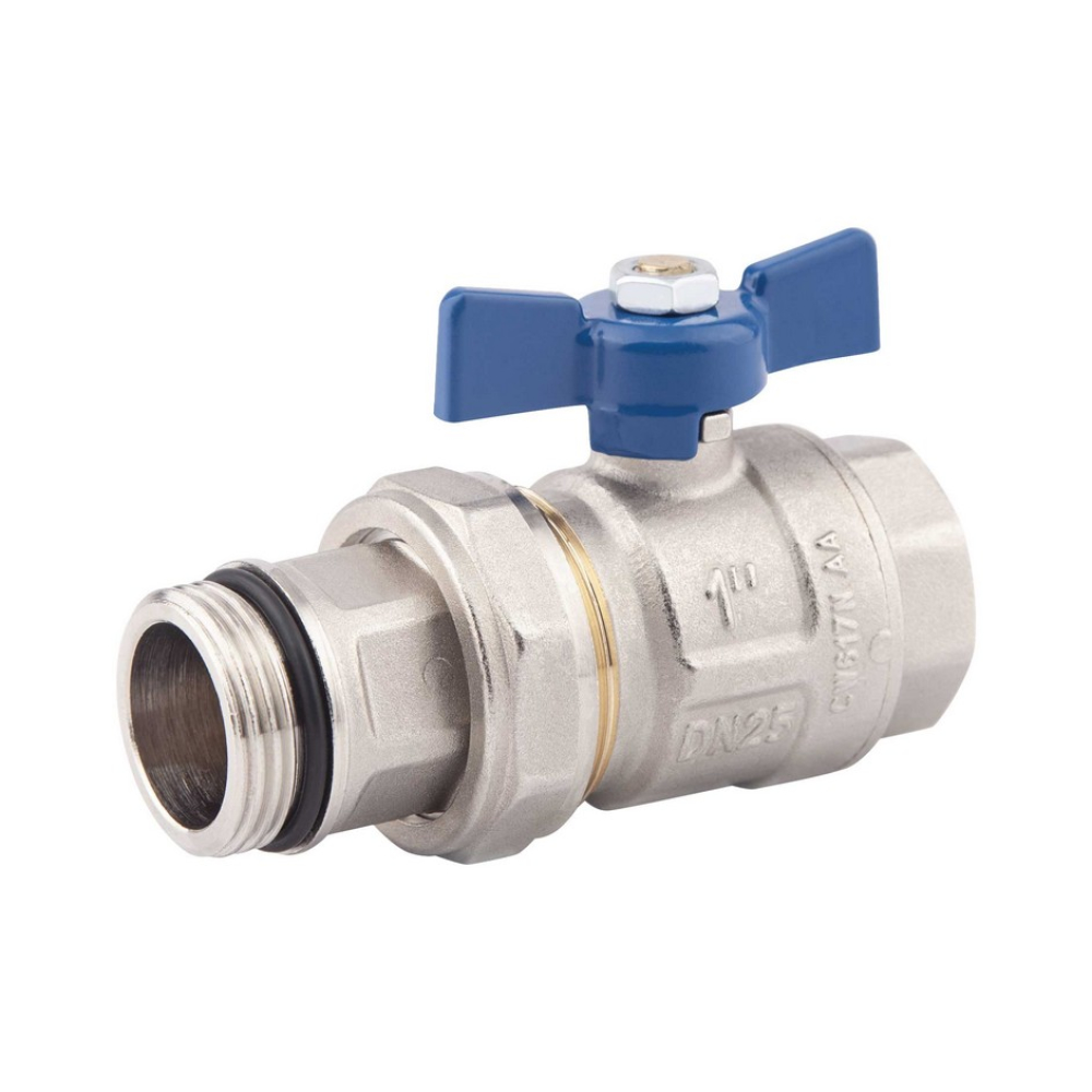

Кран шаровой "Американка" Icma Blue 1" с антипротечкой прямой №215