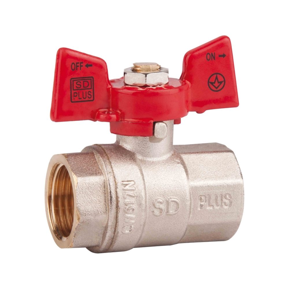 

Кран шаровой SD Plus 3/4" ВР для воды (бабочка) SD602NW20PN40