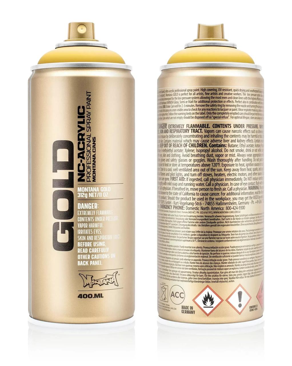 

Краска Montana Gold 1210 Желтая субмарина 400 мл (Yell. Submarine) (284076)