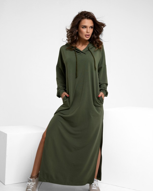 

Платье ISSA PLUS 12219  хаки, Платье ISSA PLUS 12219 S хаки