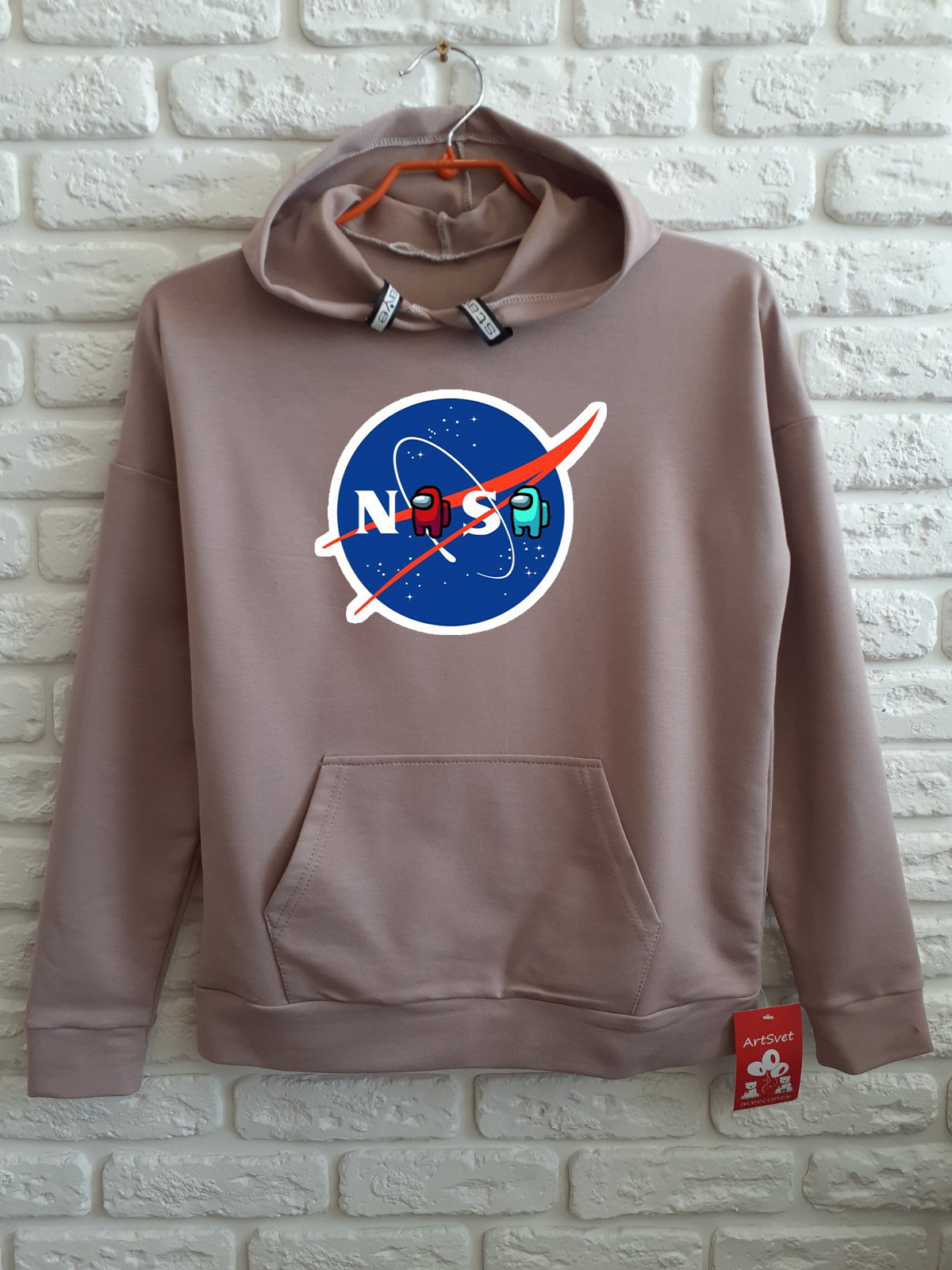 

Худи для мальчиков ArtSvet амонг ас наса (Among Us Nasa) Бежевый 164 см MNSCTKF