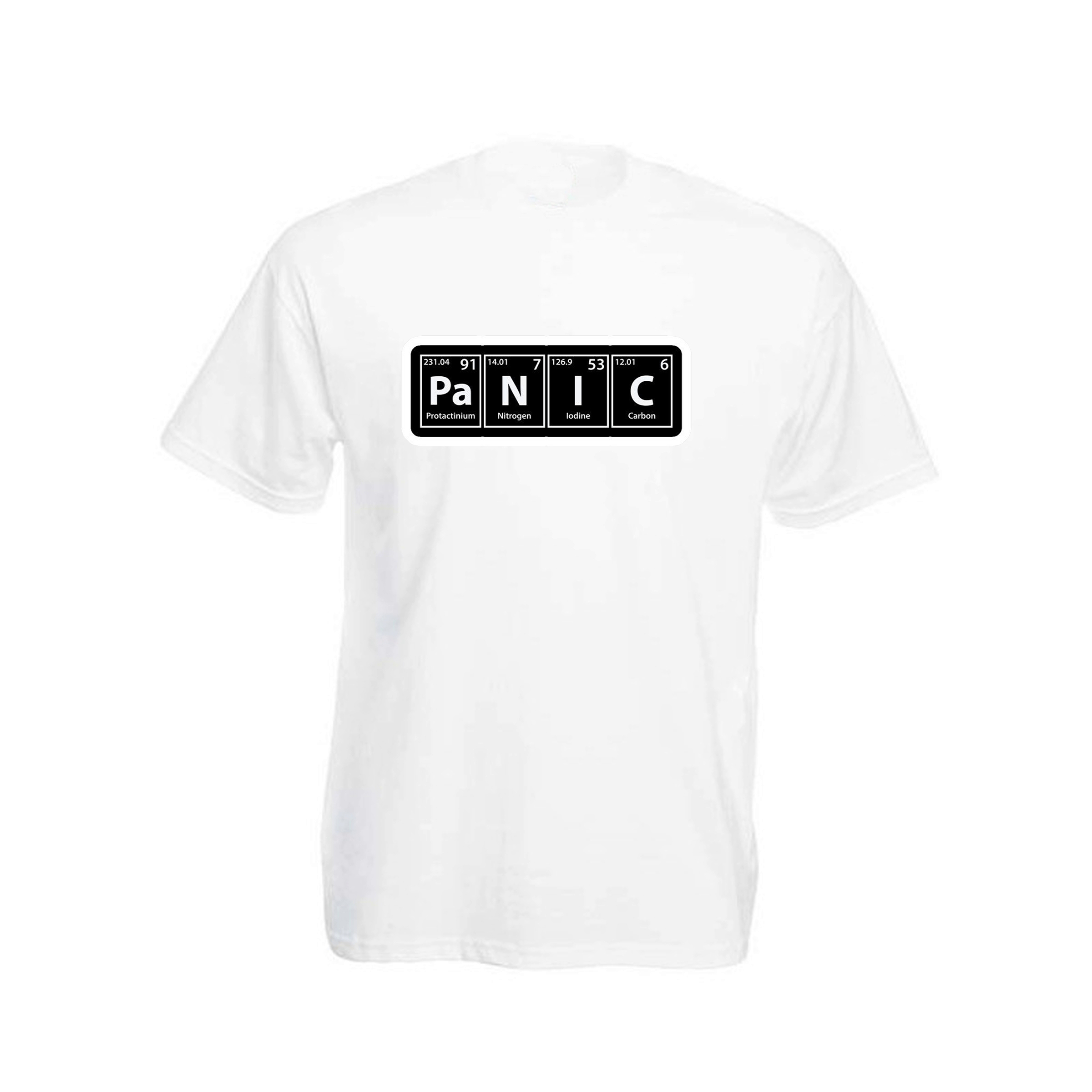 

Футболка мужская ArtSvet черный Panic Белый S MFPANART
