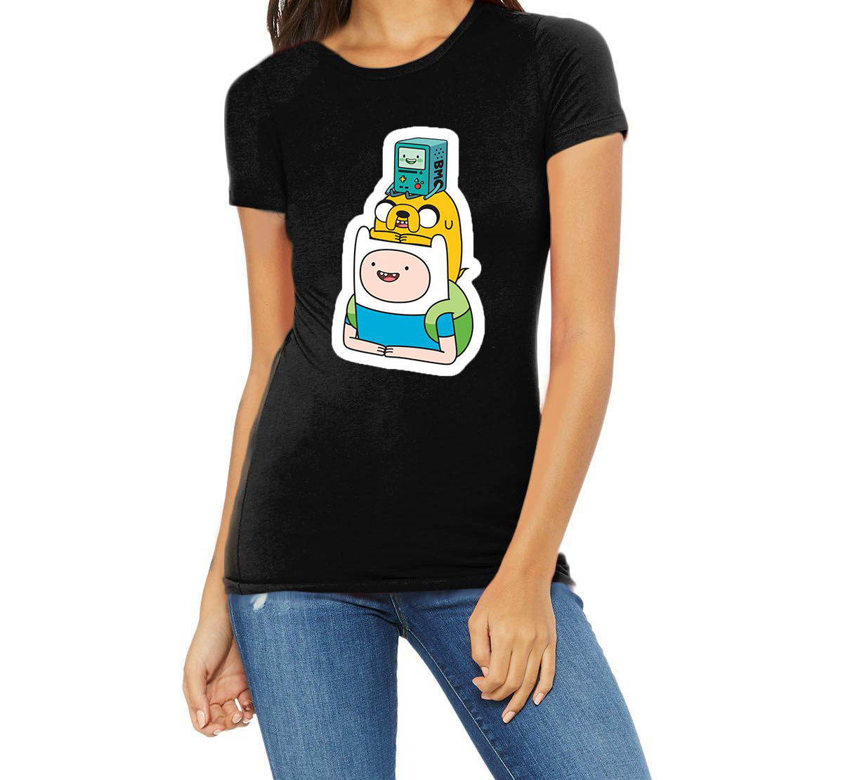 

Футболка для девочки ArtSvet Finn Jake BMO Черный 116 рост NDWDBMOBMOH