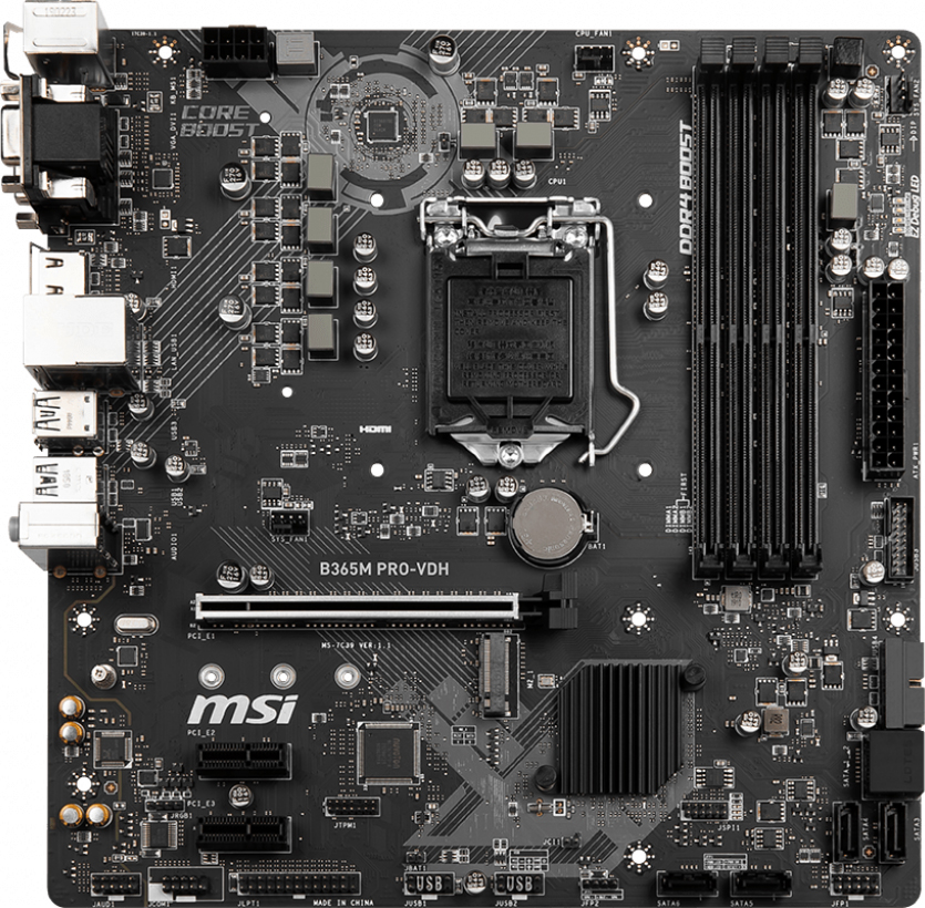 

Материнская плата MSI B365M PRO-VDH (s1151, Intel B365, PCI-Ex16)