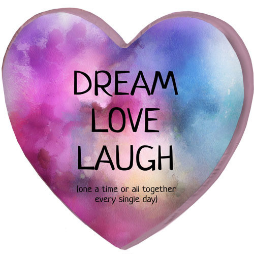 

Подушка сердце 3D Presentville Dream love laugh 40х40х7,5 см