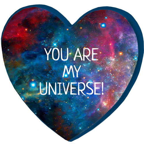 

Подушка сердце 3D Presentville You are my universe! 40х40х7,5 см