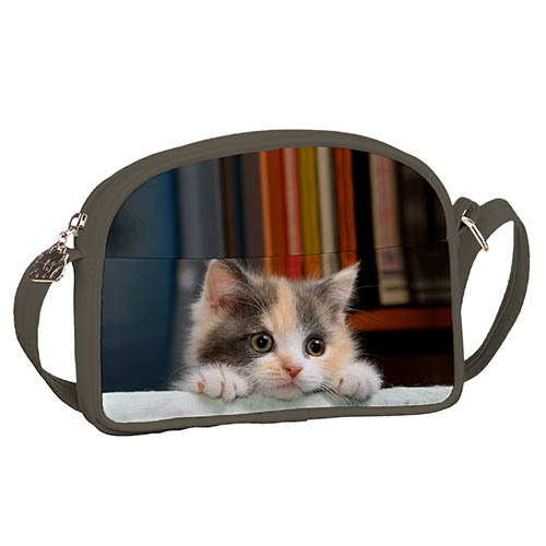 

Сумка для подростков Junior girl Presentville Милый котенок, мокко 20x14 см