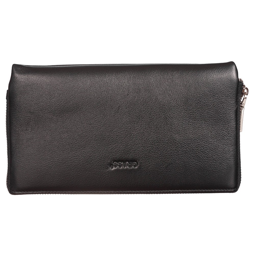 

Барсетка кистевая кожаная GRASS 5050-1 черный флотар