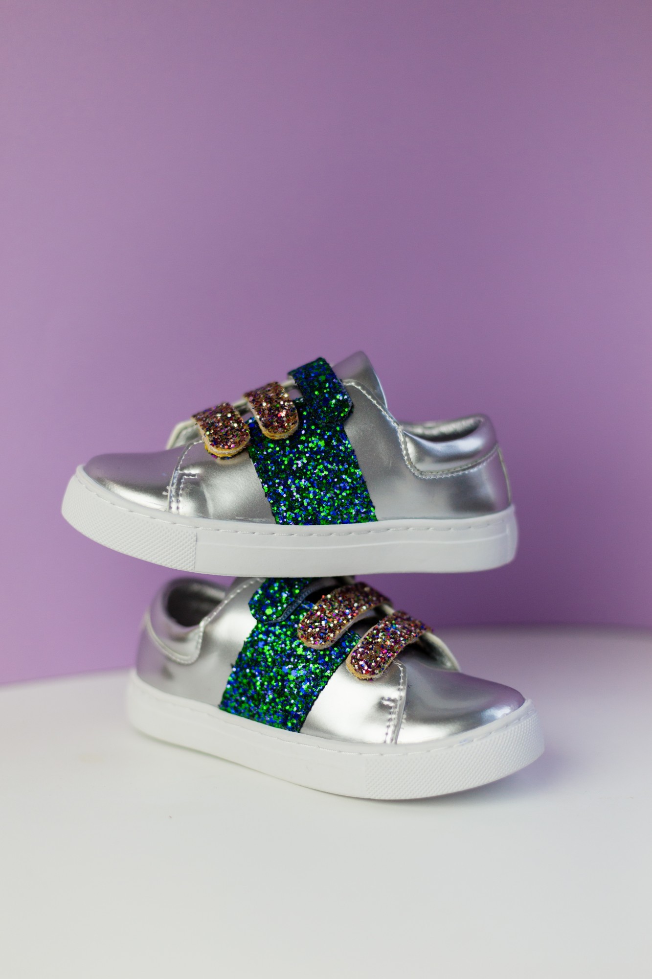 

Кеды EVIE shoes Saba 32 Silver Glitter (122-1L 32)