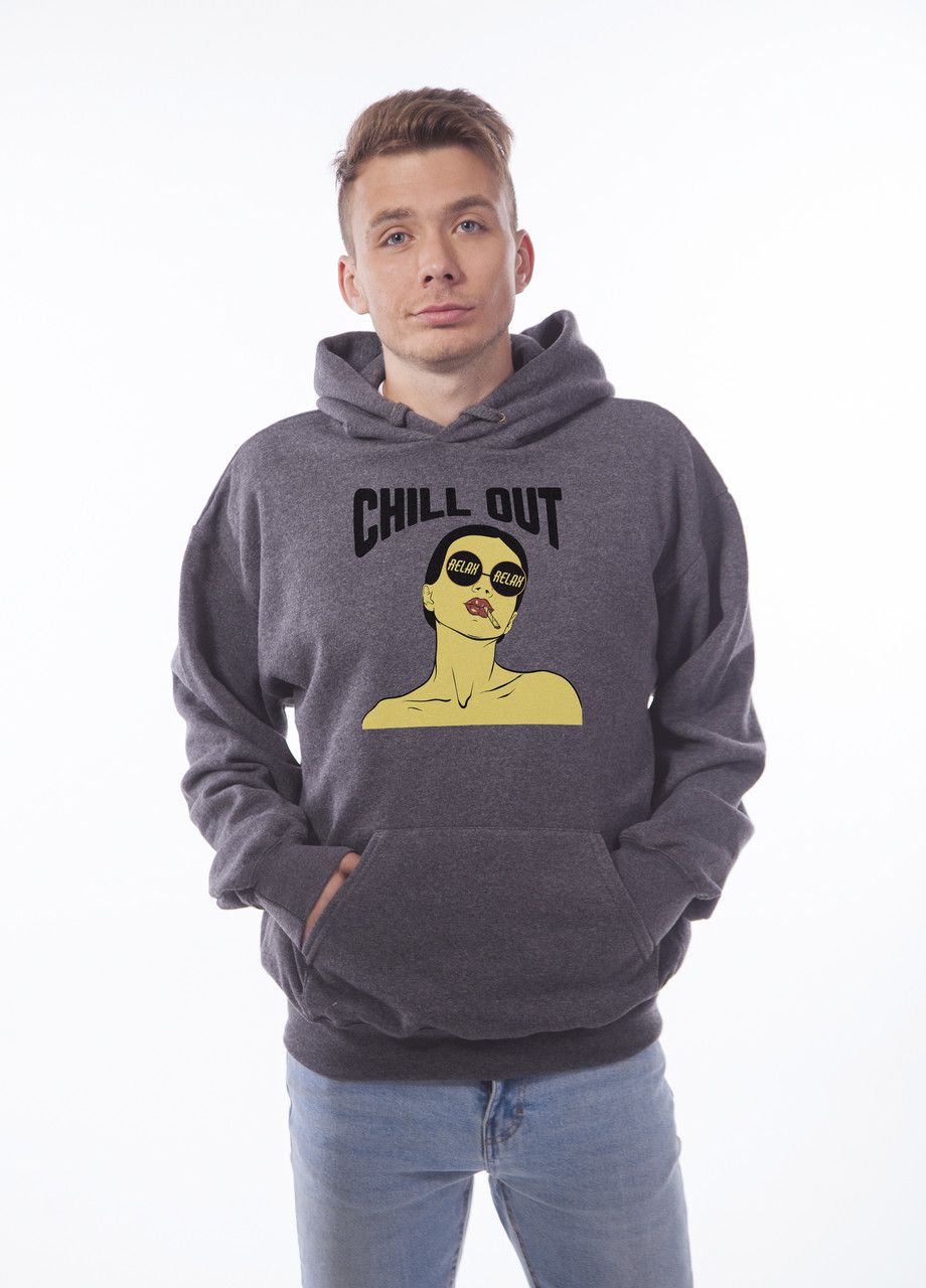 

Толстовка тёмно серая LOYS "Chill out" XXL