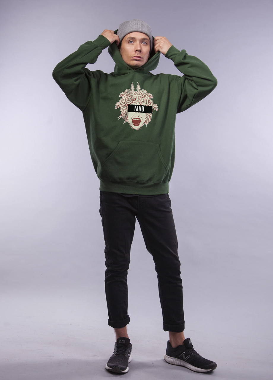 

Толстовка тёмно зелёная LOYS "MAD" XXL