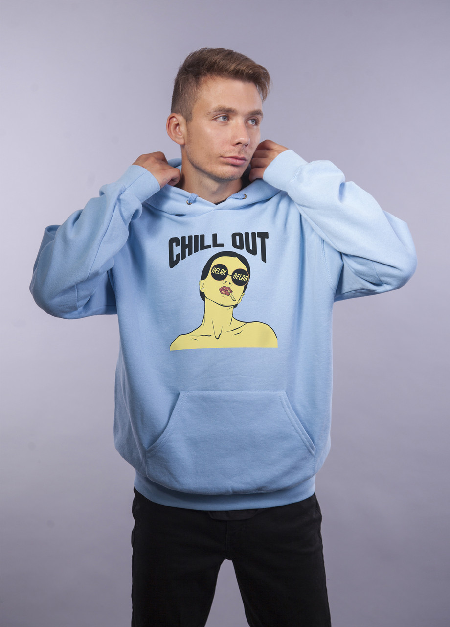 

Толстовка Голубая LOYS "Chill out" XXL
