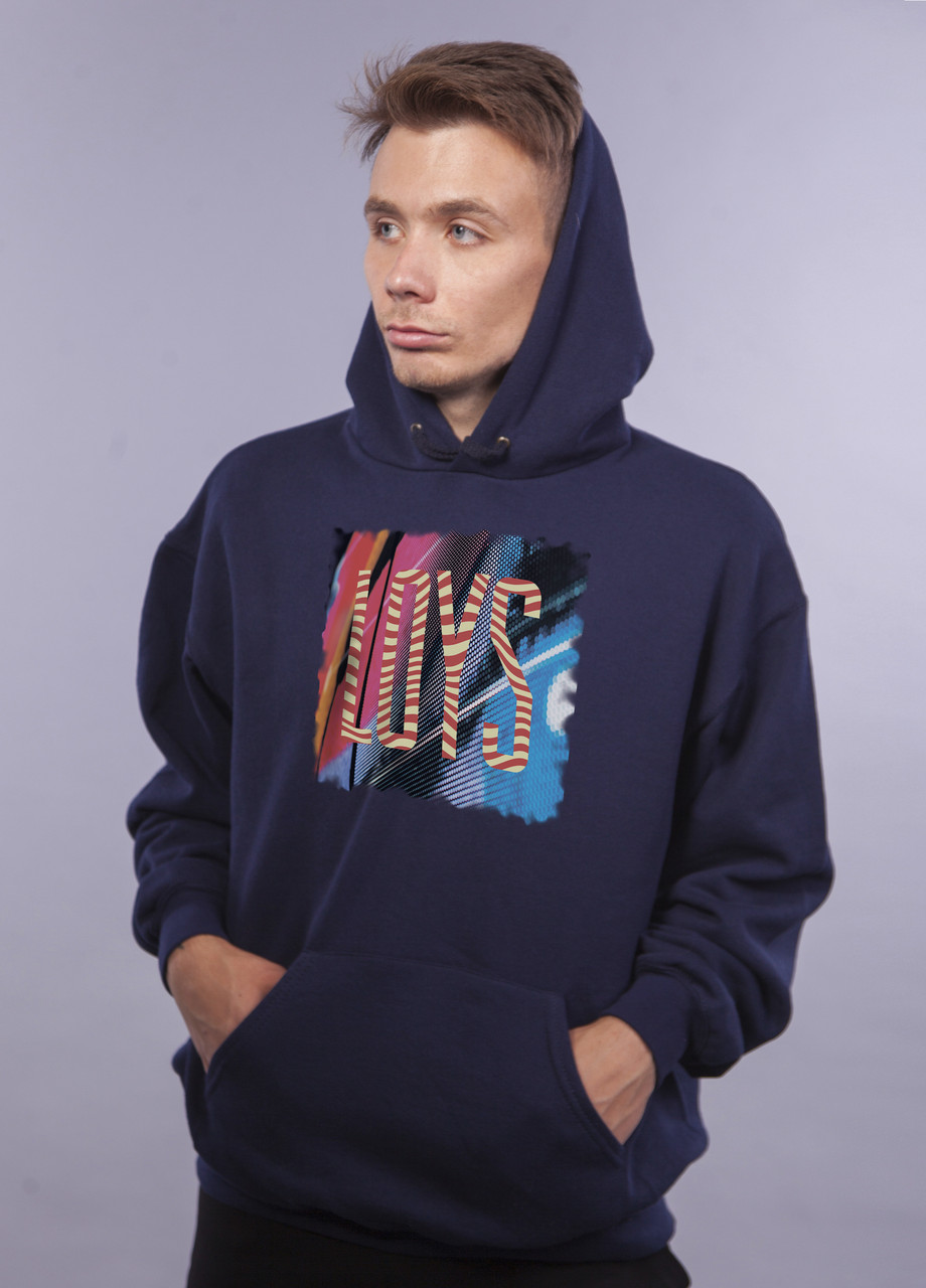 

Толстовка тёмно синяя LOYS "Light Waves" XXL