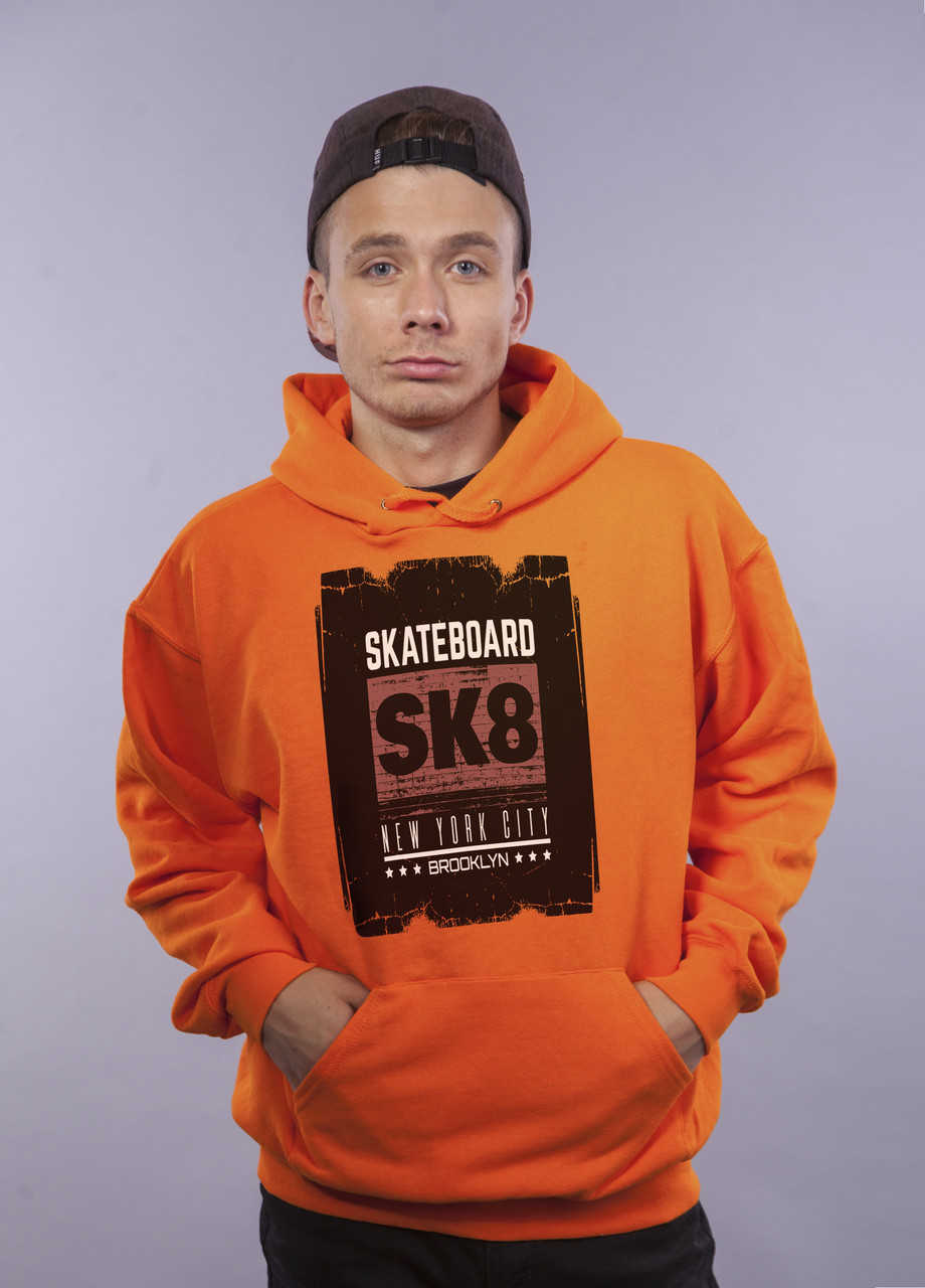 

Толстовка Оранжевая LOYS "SK8" XXL