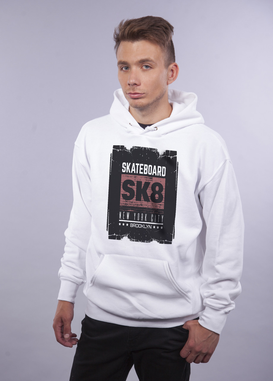 

Толстовка белая LOYS "SK8" XXL