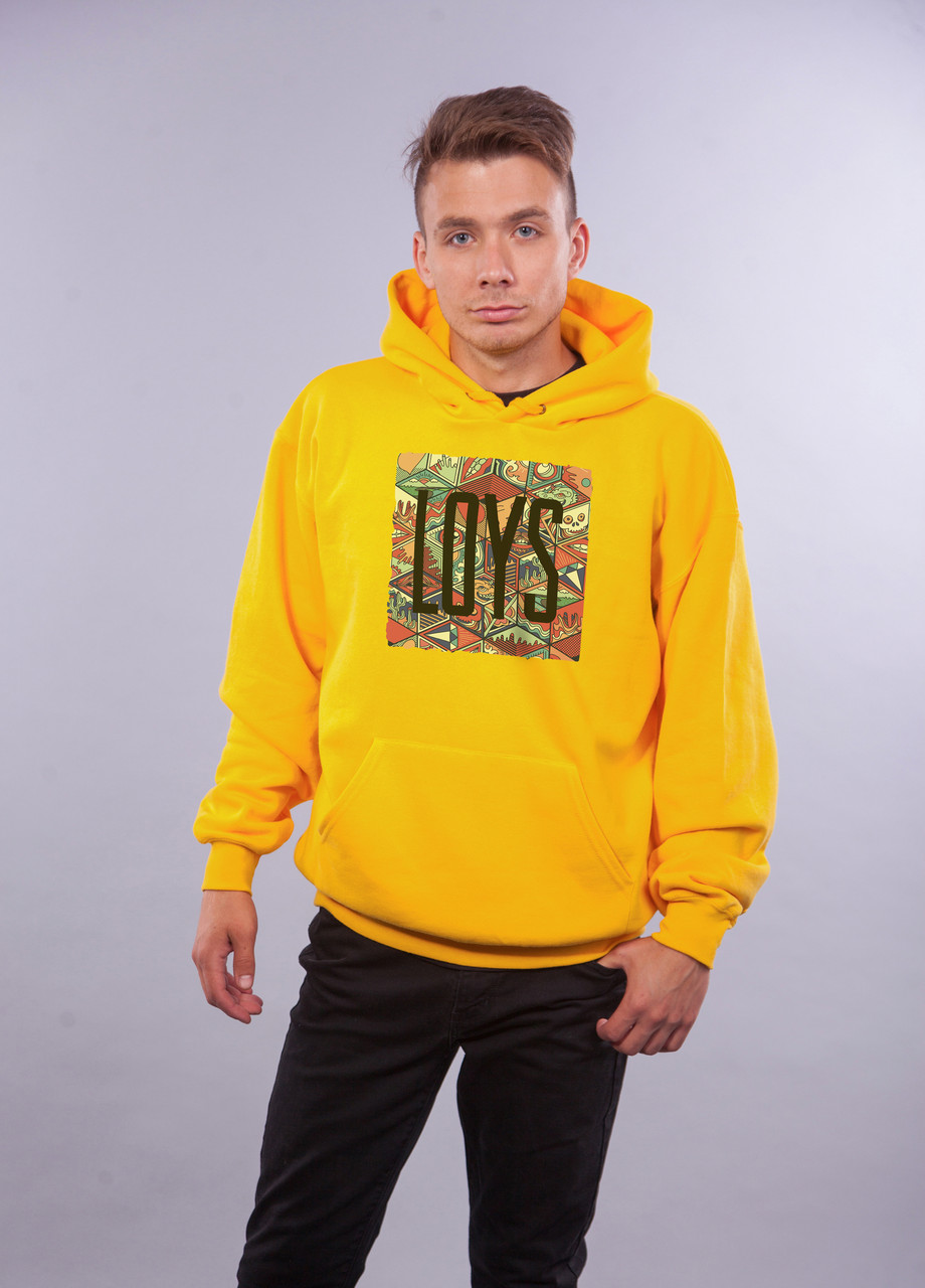 

Толстовка Желтая LOYS "Rhombus Art" XXL
