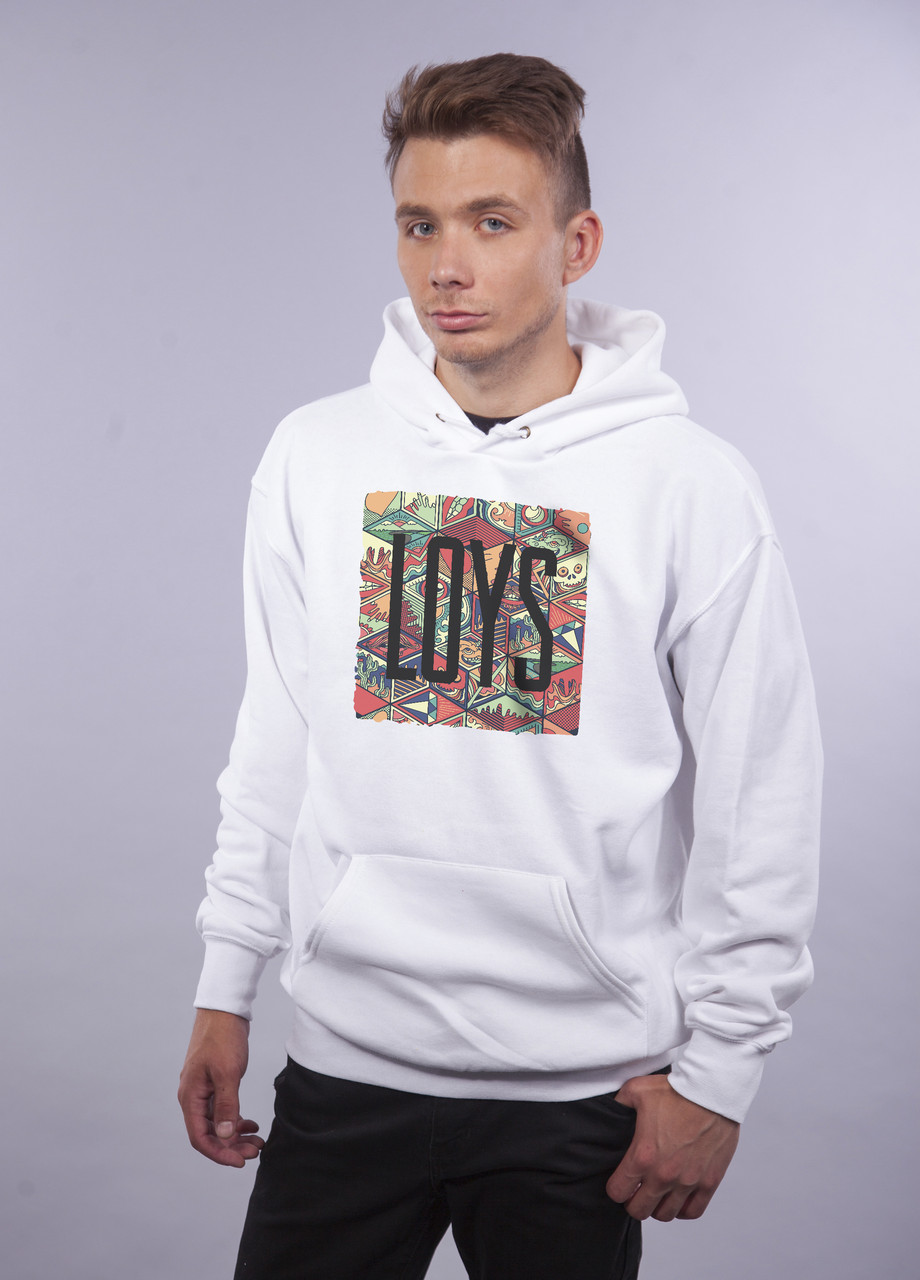 

Толстовка белая LOYS "Rhombus Art" XXL