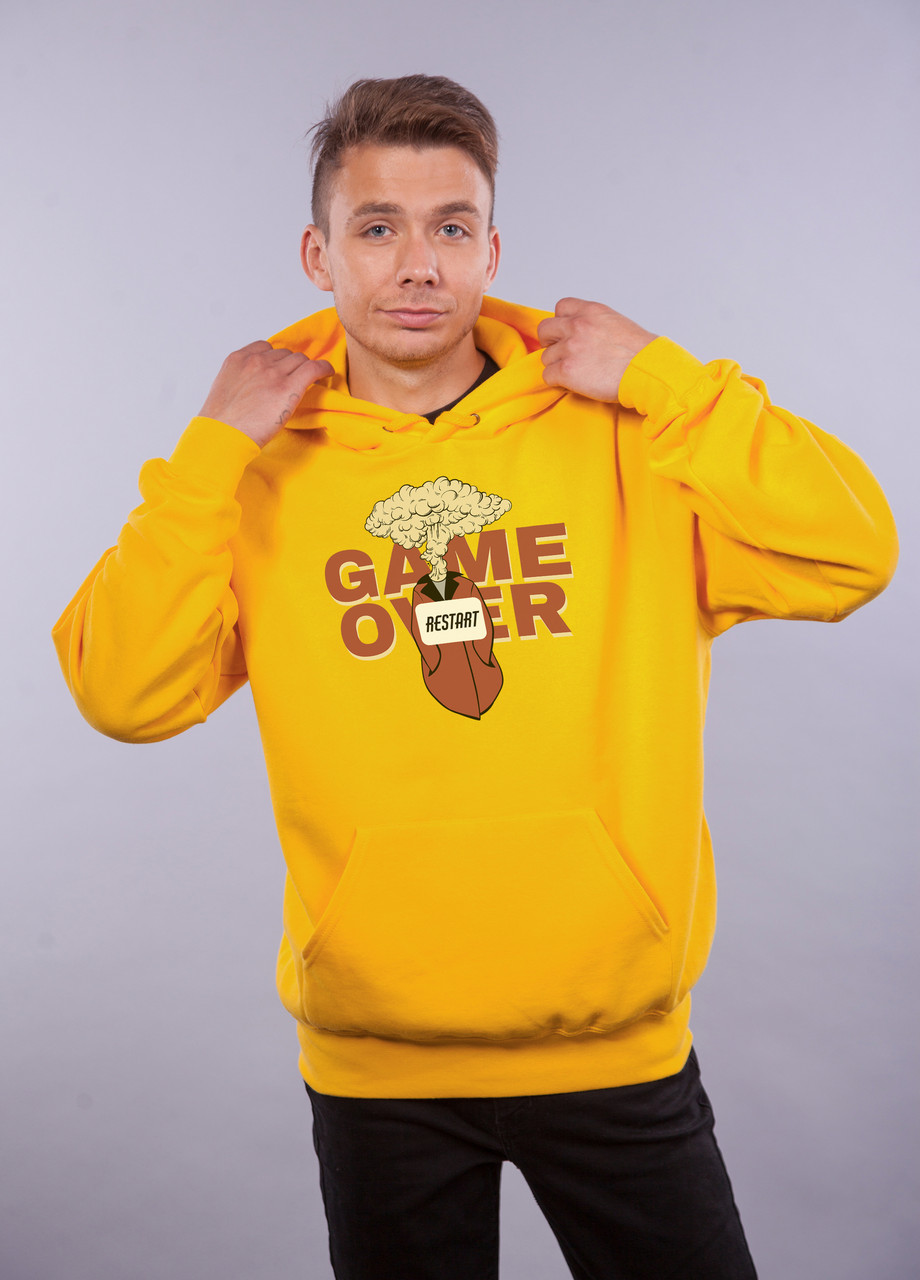 

Толстовка жёлтая LOYS "Game Over" XXL