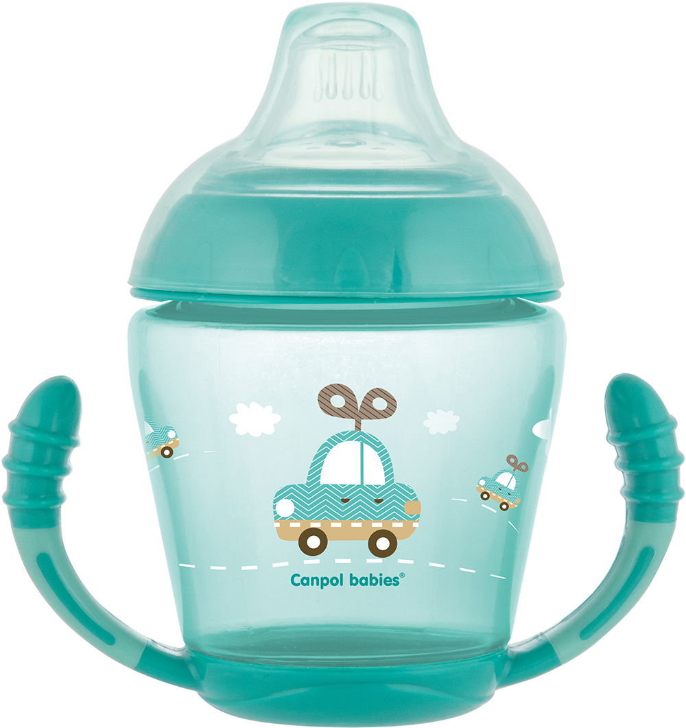 

Кружка непроливайка Canpol Babies бірюзова (56/502_tur)