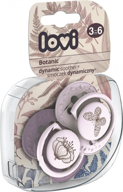 

Пустушка силіконова Lovi Botanic Girl динамічна 3-6 міс 2 шт (22/870girl)