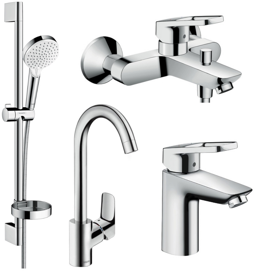 

Набор смесителей HANSGROHE Logis Loop 1142019 (71151000+71244000+26553400+71835000)