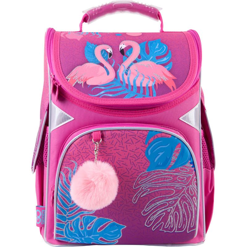 

Рюкзак GoPack Education каркасный Pink flamingoes 34x26x13 11 л розовый/фиолетовый (GO21-5001S-4)