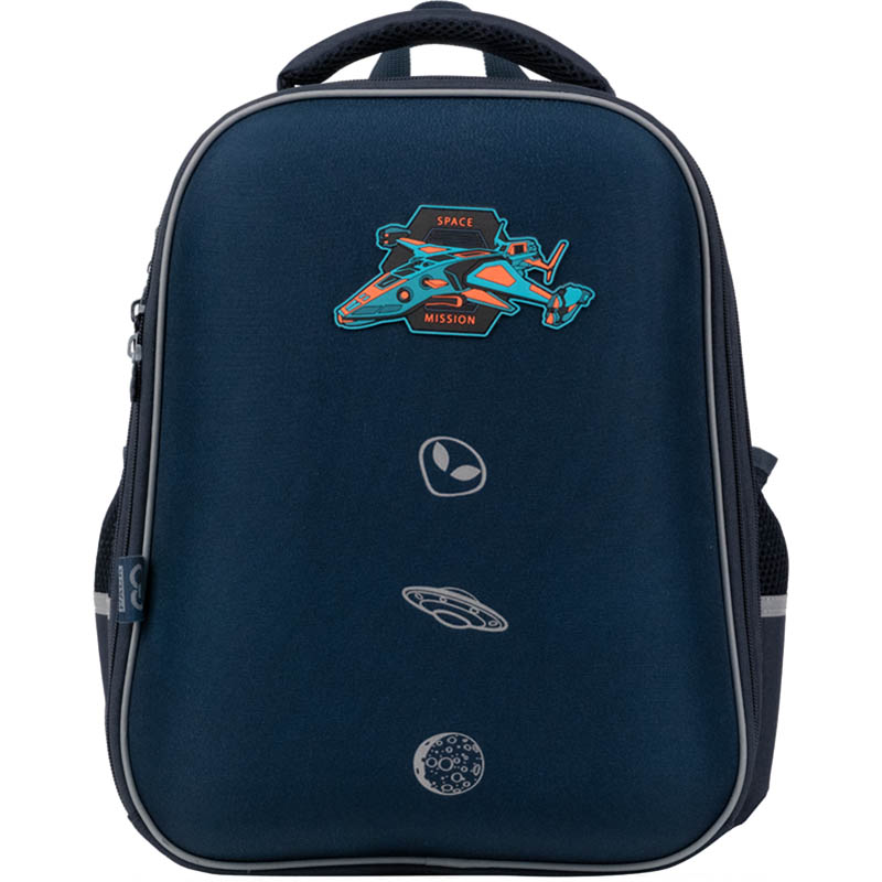 

Рюкзак GoPack Education полукаркасный UFO 38x28x13 15 л синий (GO21-165M-5)