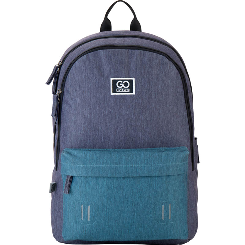 

Рюкзак для города GoPack Сity унисекс 43x30x14 19.5 л серый/бирюзовый (GO21-140L-1)