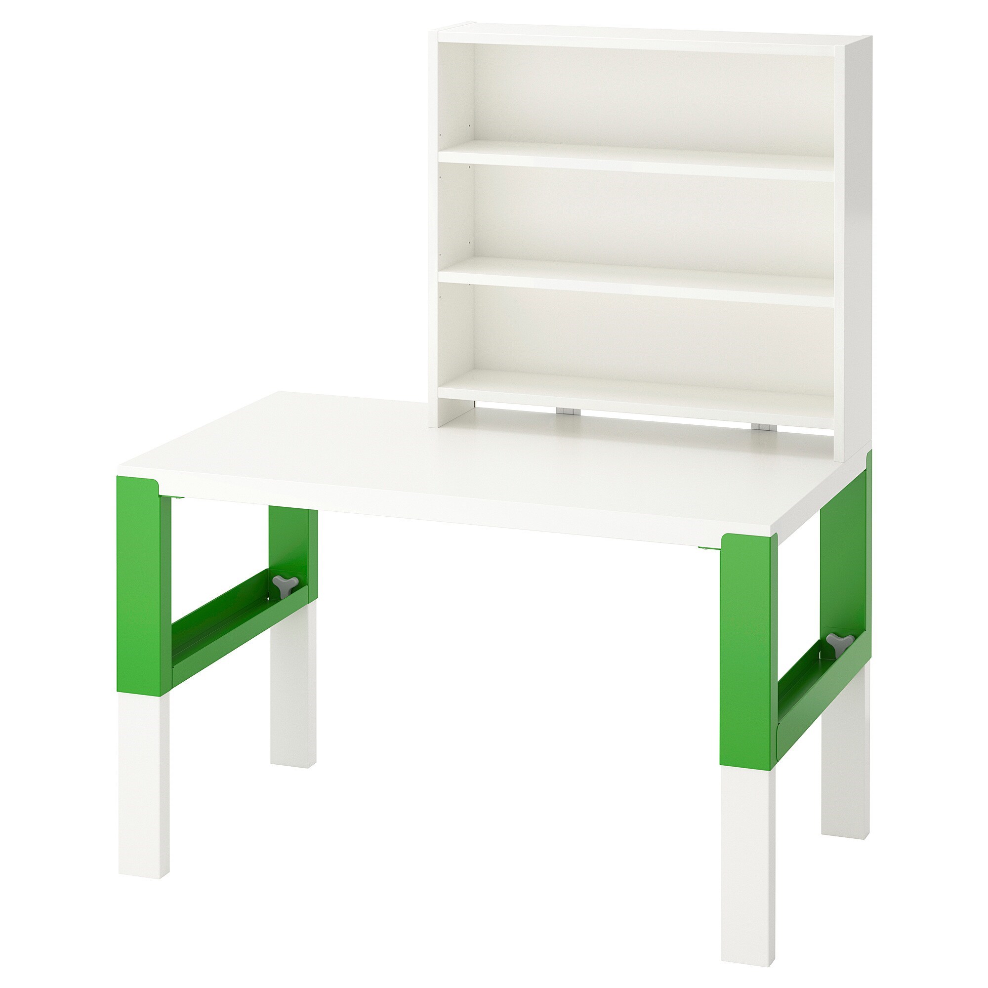 

Письмовий стіл з поличкою IKEA PAHL 96х58 см білий/зелений (791.289.77)
