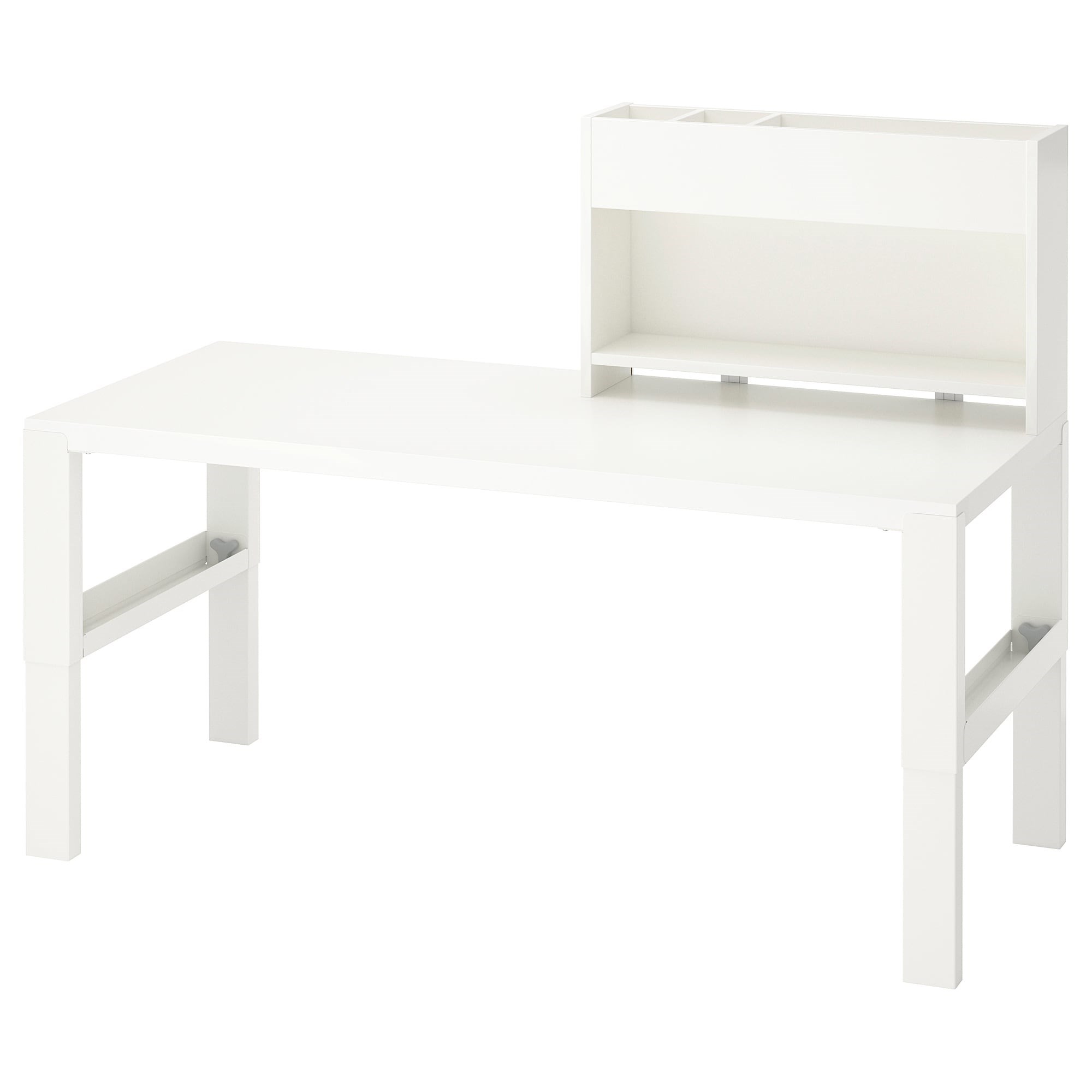 

Письмовий стіл з надставкою IKEA PAHL 128х58 см білий (491.289.69)