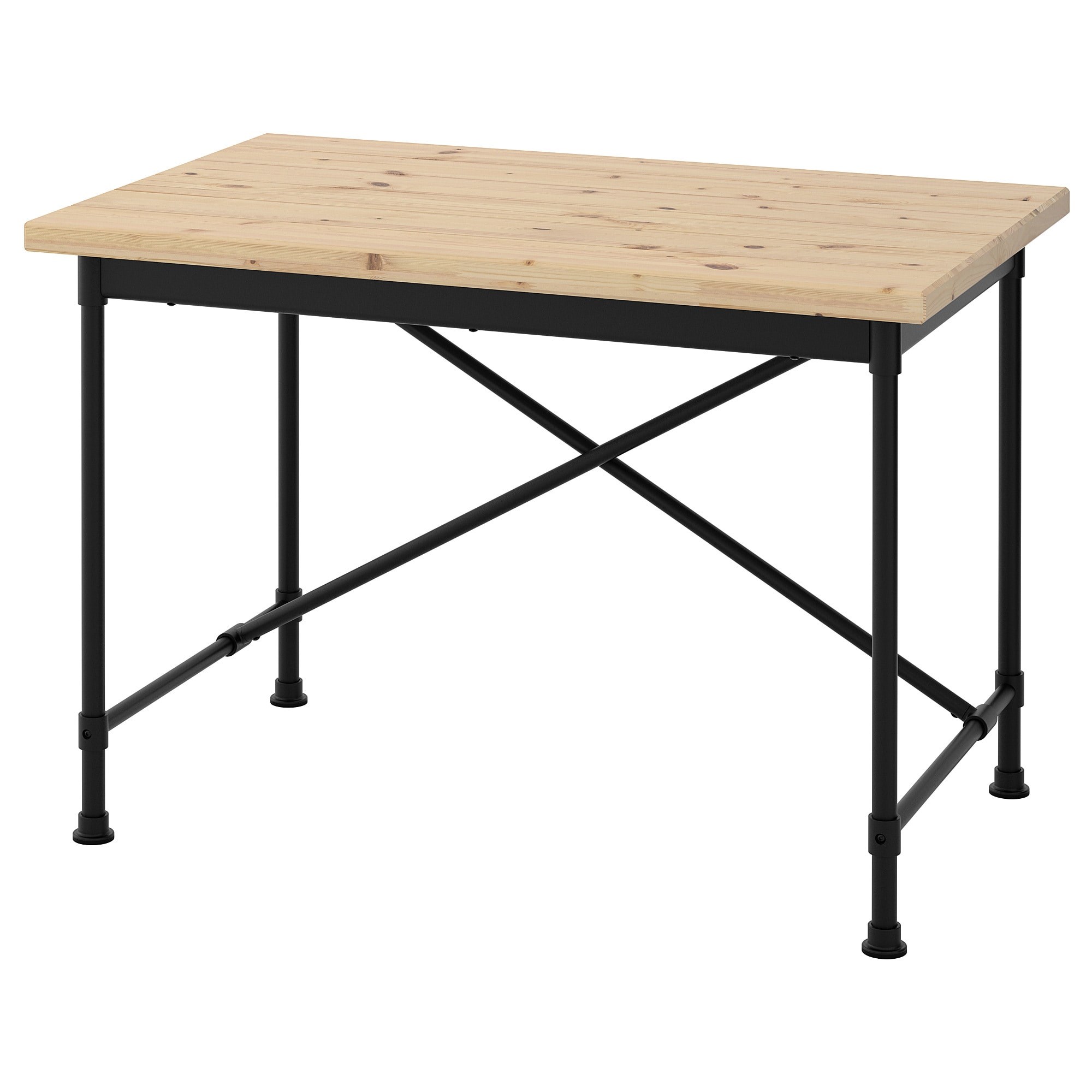 

Письмовий стіл IKEA KULLABERG 110х70 см сосна/чорний (691.625.99)