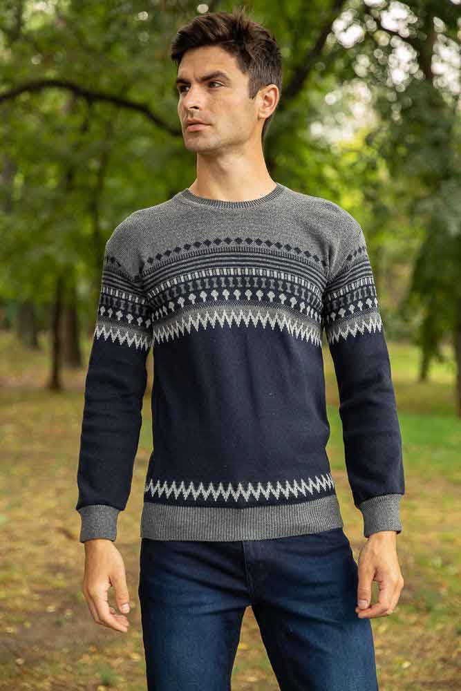 

Джемпер мужской 129R9903-2 цвет Серо-синий M