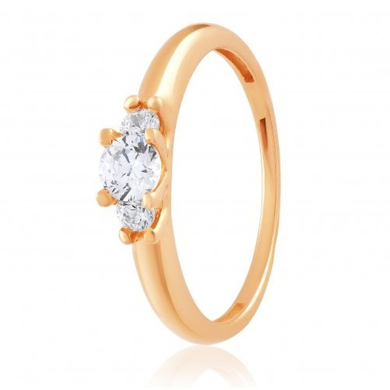 

Кольцо из красного золота с Swarovski Zirconia 1629277, размер 18.5