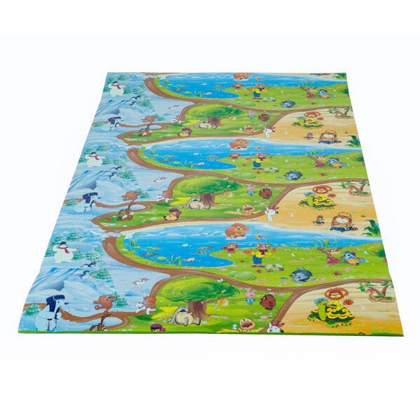

Коврик игровой детский с рисунком"Мультфильмы" 120х300х0,8 см