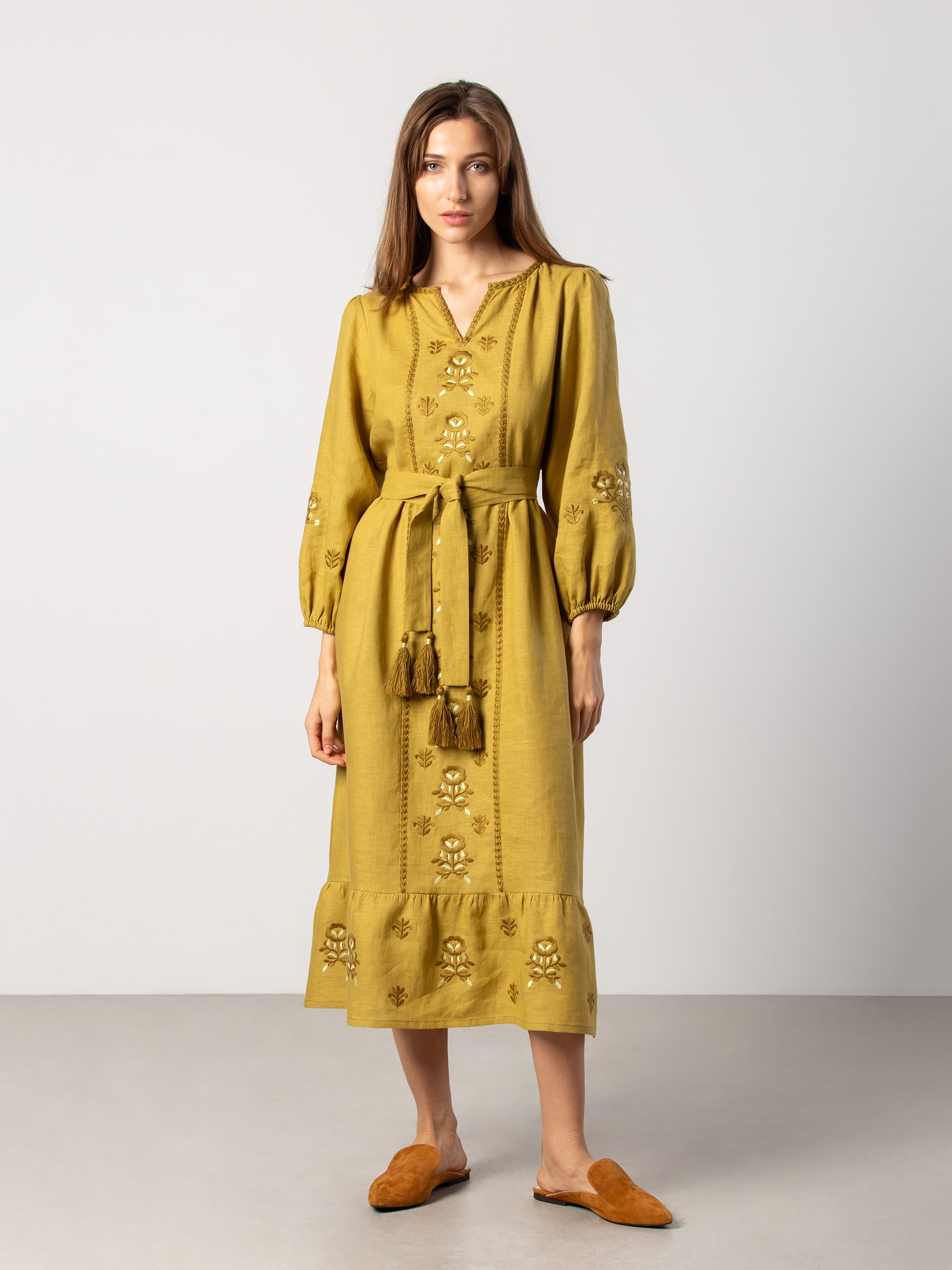 

Платье ETNODIM Tranoy yellow 18205 XS Желтое
